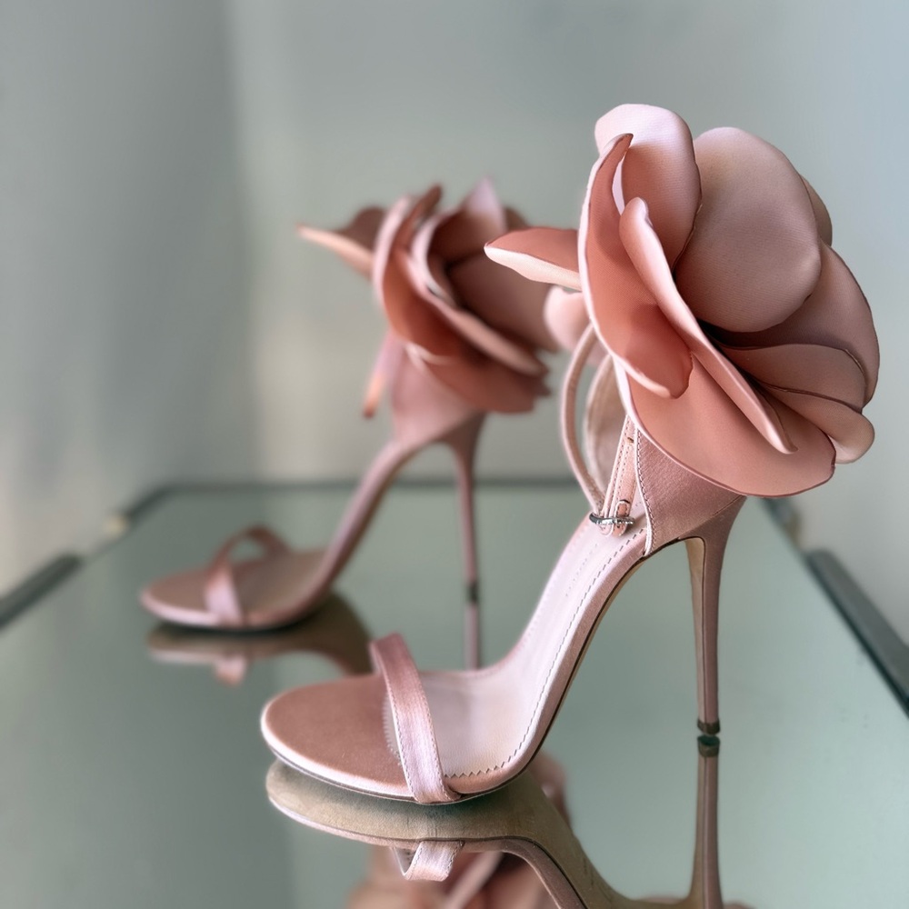 Like New GIUSEPPE ZANOTTI Peony 115mm Sandals In Schwarz $1,395 38 - Picture 15 of 15